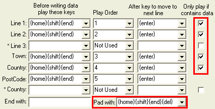 Padding an Address out