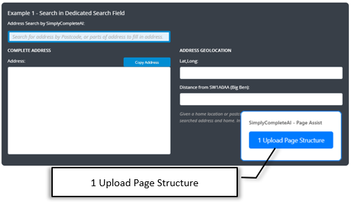 Upload Page Structure Button